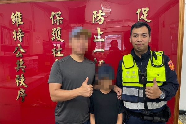驚魂一場/父子騎自行車走散 北投警迅速尋回助團圓